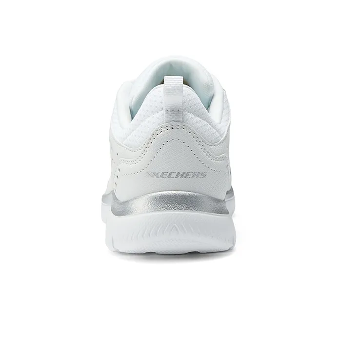 Skechers Summits Cushioning, Abrasion Resistant, Breathable, Lightweight Low Top Casual Shoes Women's White-3