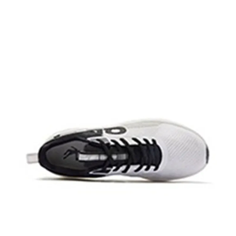 QIAODAN Wear resistant And Lightweight Low Top Running Shoes Men's White Black-2