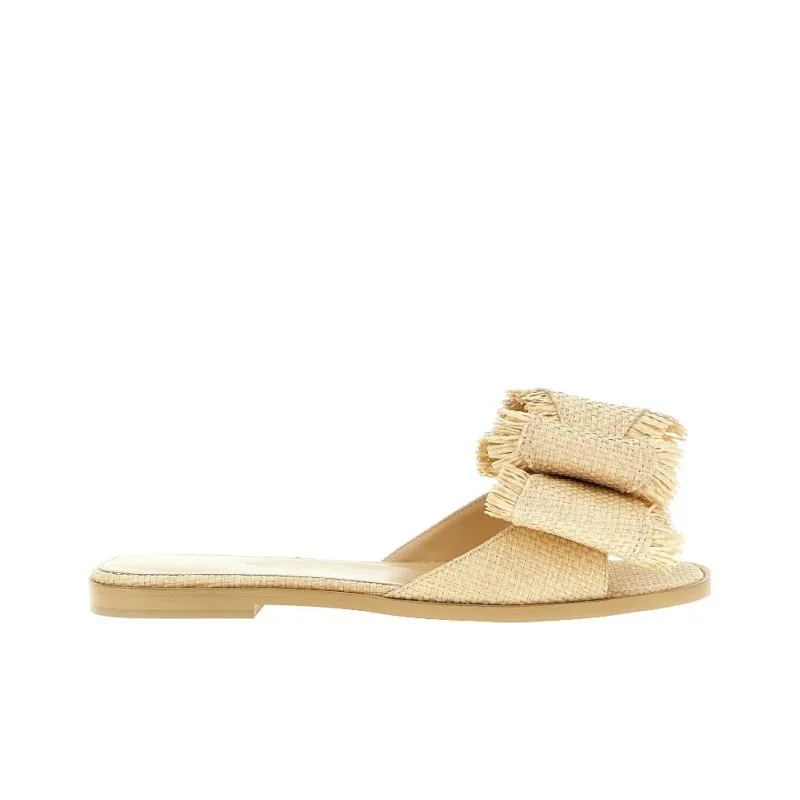 MACH & MACH Bow Detailed Flat Sandals Women's-1