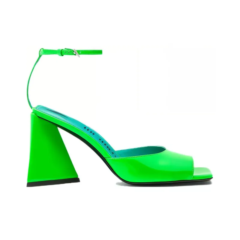 The Attico Piper 85mm Patent-leather Sandals-1