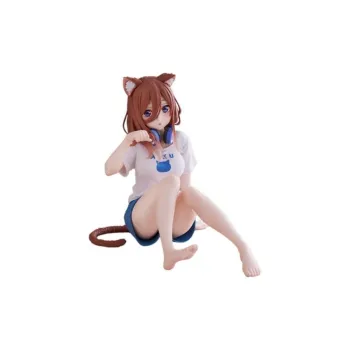 TAITO Miku Nakano In Stock Desktop Cute The Quintessential Quintuplets, Kitten Home Ver Bonus Gifts 13cm