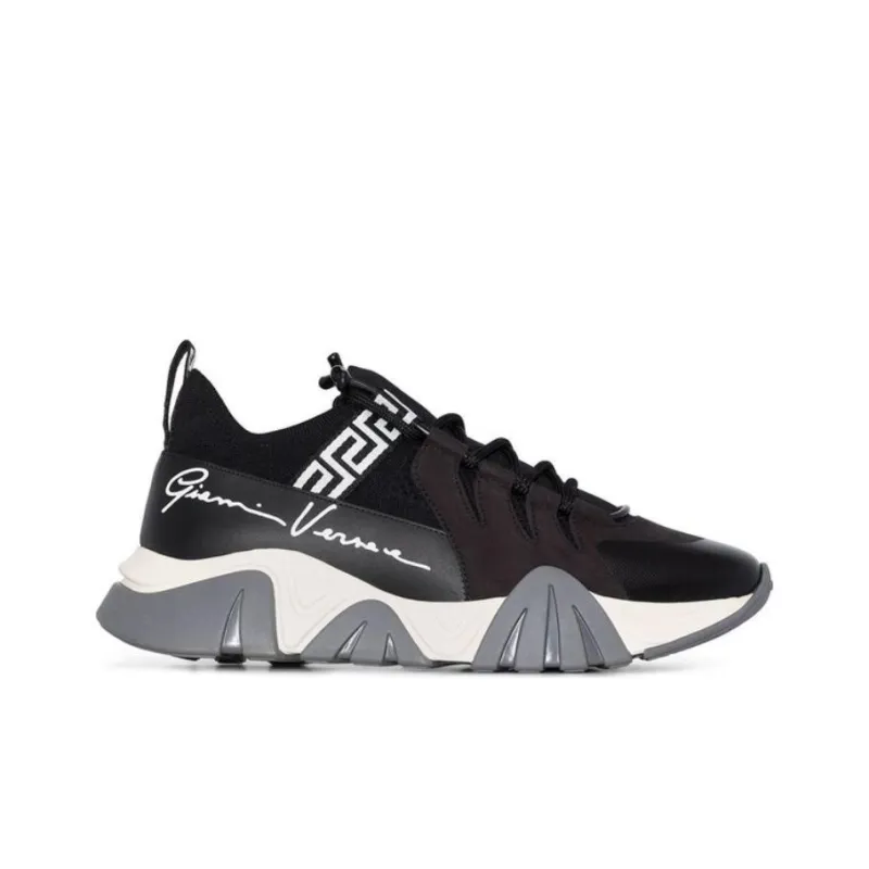 VERSACE Squalo Low-Top Casual Shoes Women's Black-1