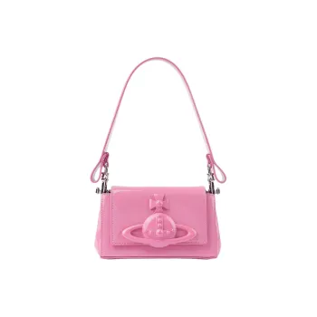 Vivienne Westwood HAZEL Calfskin Portable Crossbody Bag, Shoulder Bag Women's Pink