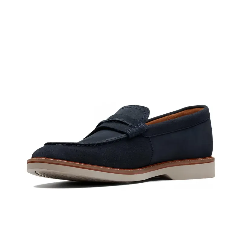 Clarks Casual Leather Shoes Men's Marine Blue-1