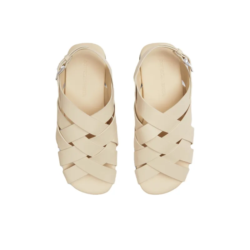 Bottega Veneta Alfie Strap Sandals Men's Beige-2