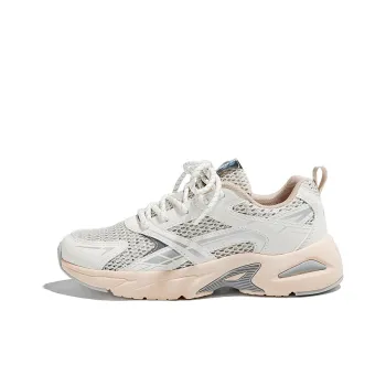 Warrior Anti Slip Wear Resistant Low Top Running Shoes Unisex Beige Grey Silver