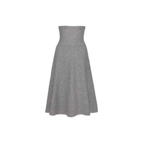 Valentino Casual Long Skirts Women's Gray