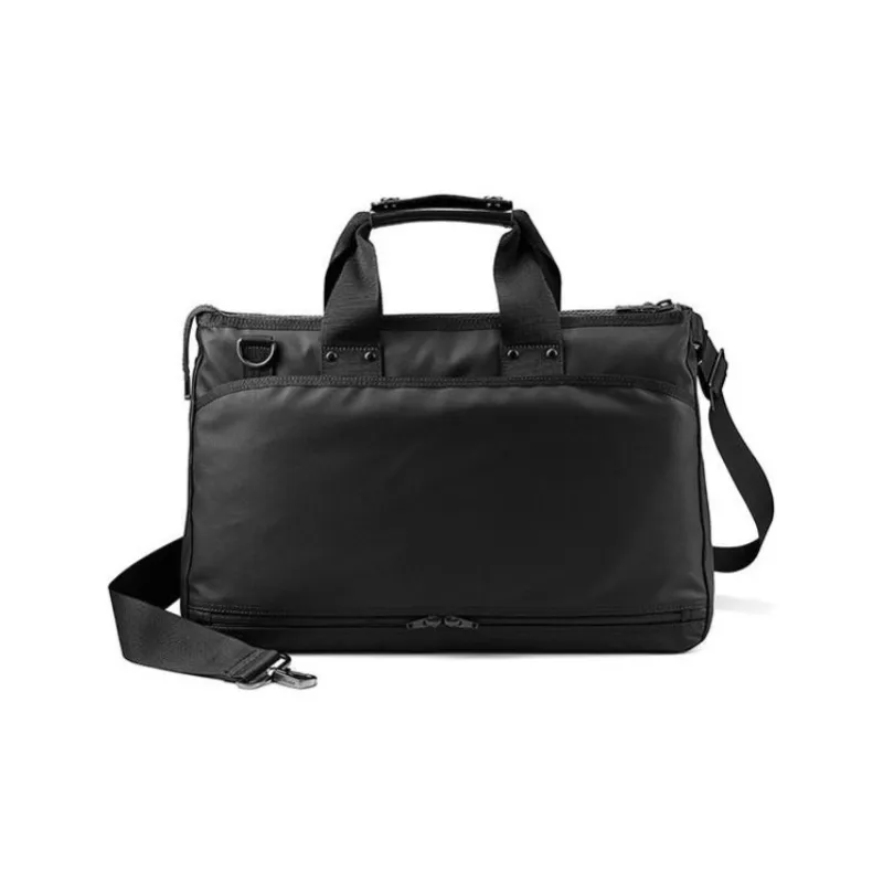 PORTER Powerful Linen PC Portable Crossbody Bag Shoulder Bag Unisex Black-2