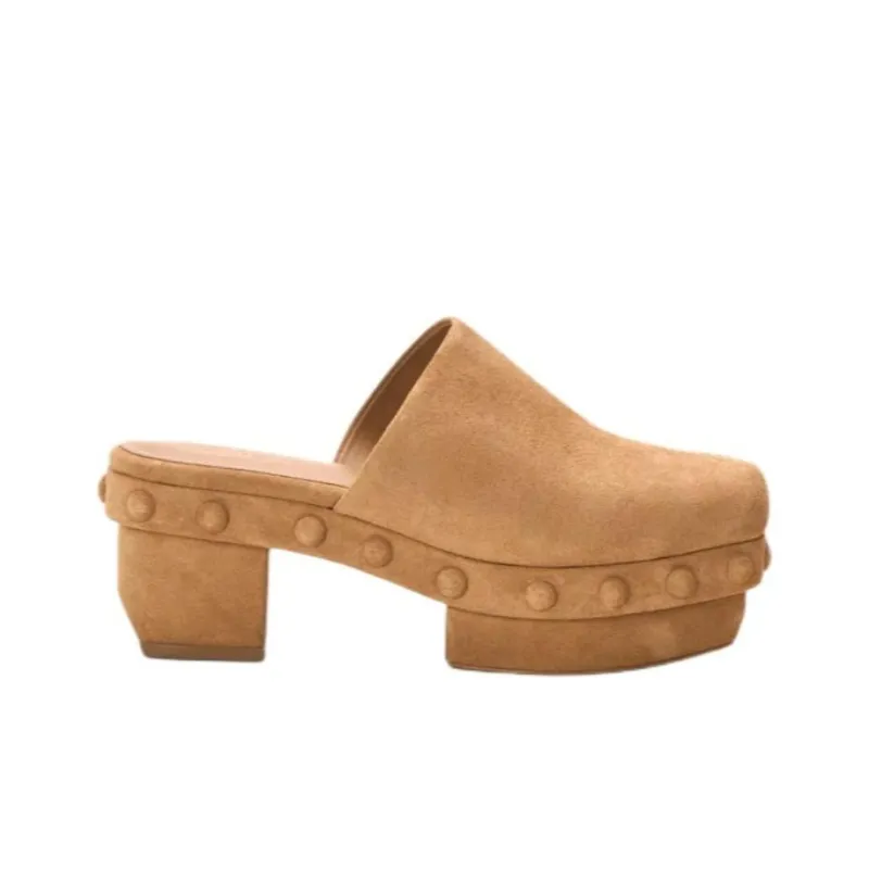 CULT GAIA Wrap-toe Slippers 9.5cm Women's Brown-1