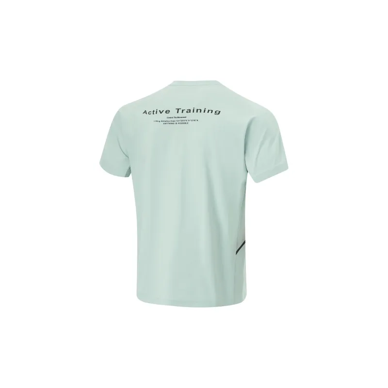 LiNing T Shirt Men's Light Turquoise-1