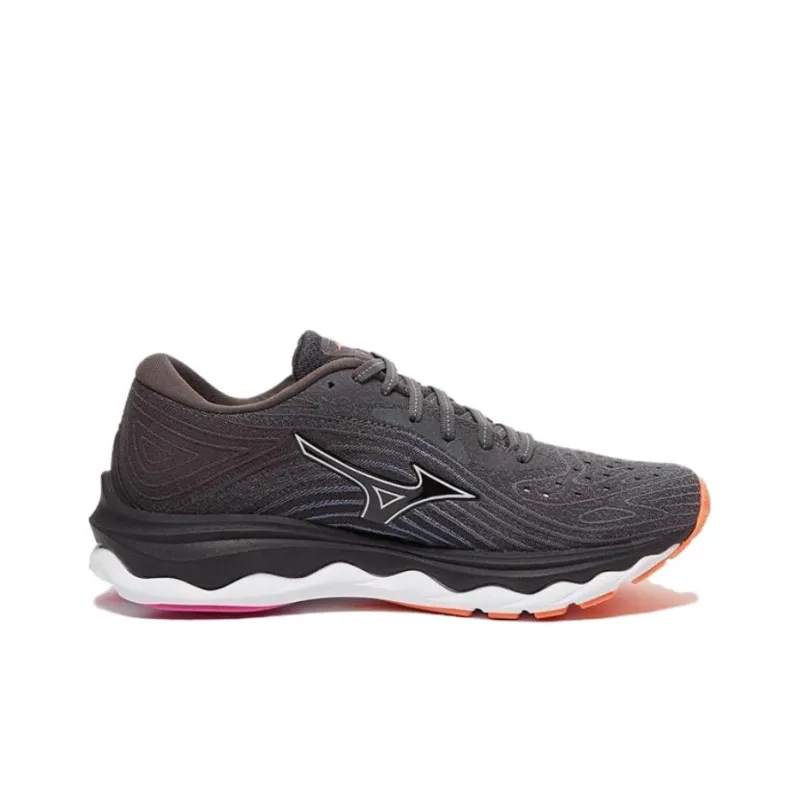 Mizuno Wave Sky 6 Cushioning Low-Top Running Shoes Women's Black Orange-1
