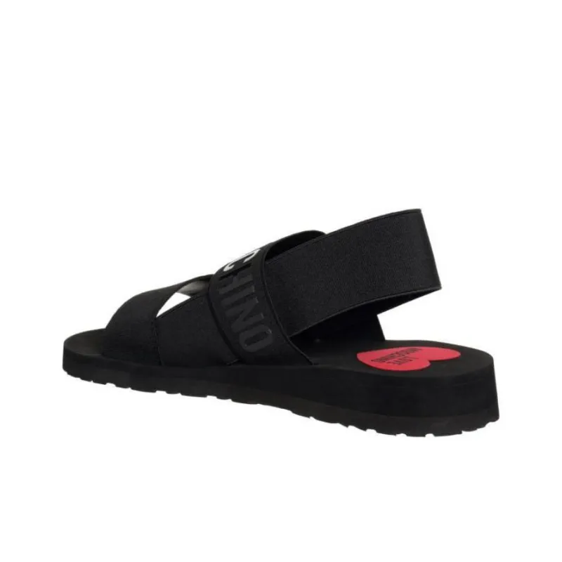 LOVE MOSCHINO Strap Sandals 2.5cm Women's Black-3