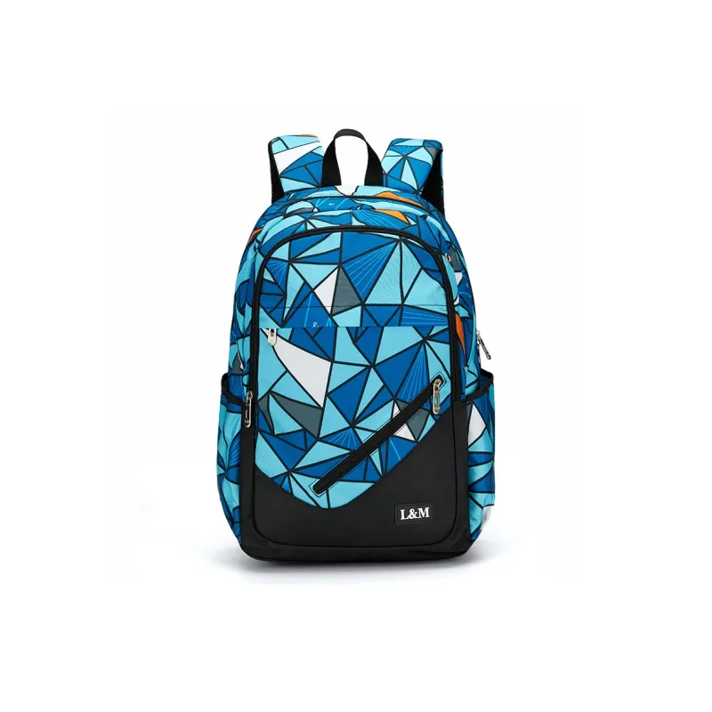 L&M Oxford Backpack Laptop Bags Regular Unisex Black-20