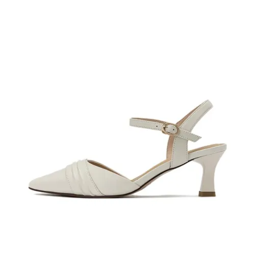 AOKANG High Heels Women's Off White