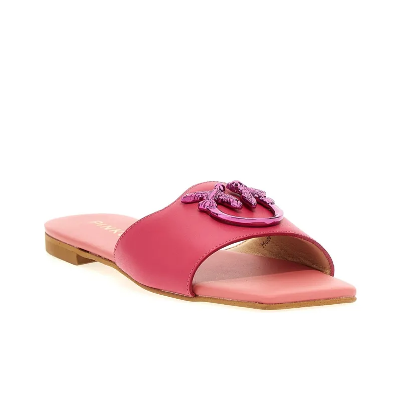PINKO Logo Plaque Slip-On Sandals Women's-2