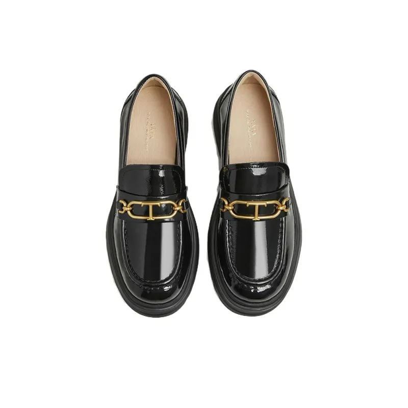 TATA Loafers Women's Solid Color-3