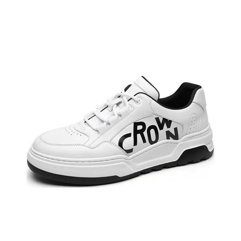 CROWN Anti Slip Wear Resistant Low Top Skateboard Shoes Men's One Yard Larger-1