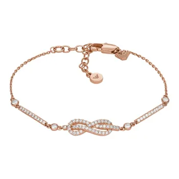 EMPORIO ARMANI Aluminum Alloy Zircon Bracelets Women's Rose Gold