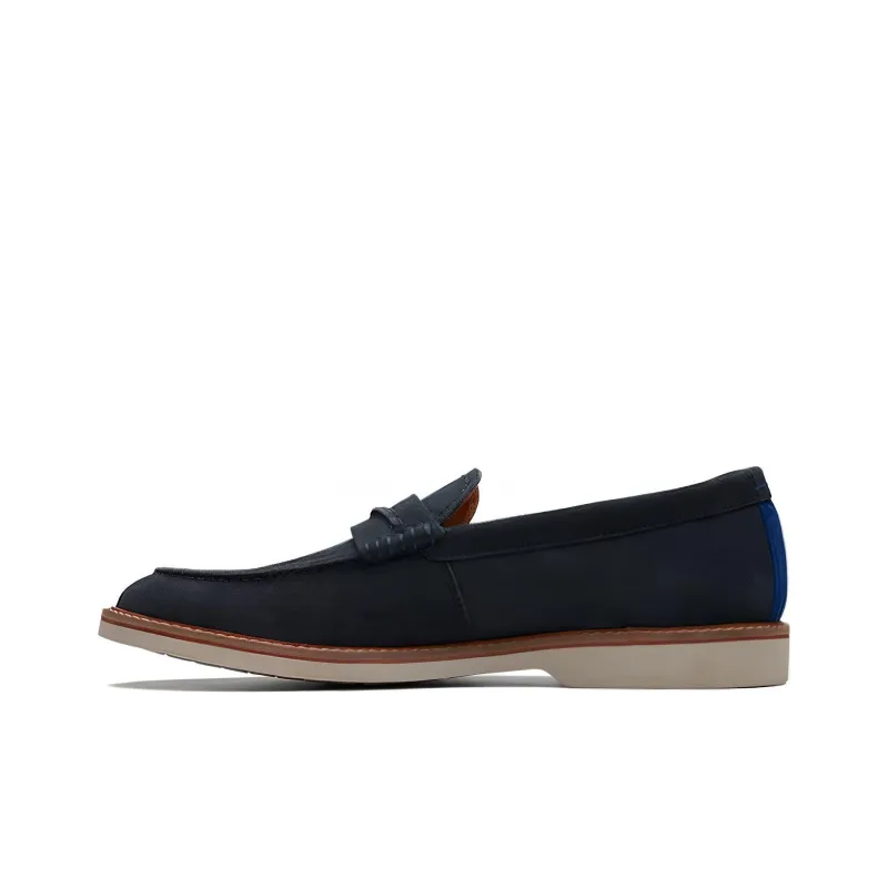 Clarks Casual Leather Shoes Men's Marine Blue-0