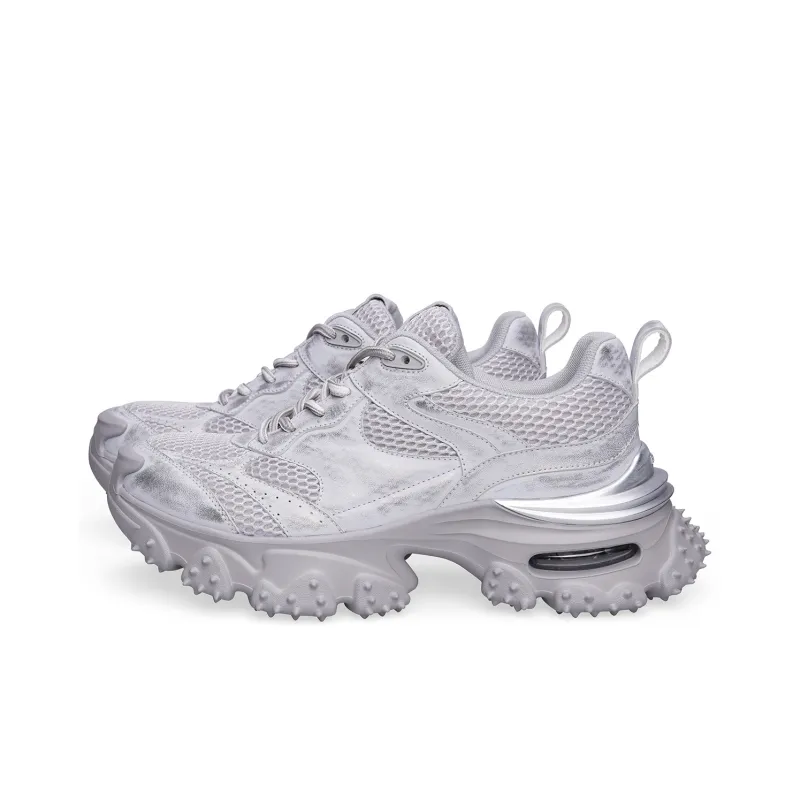 BOSSSUNWEN Low Top Chunky Sneakers Men's Gray-1
