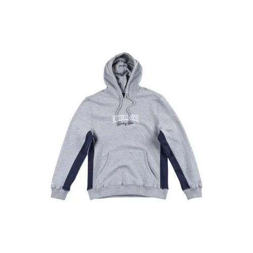 Mitchell & Ness Men’s Plus Fleece Hoodie Grey