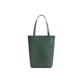 Bottega Veneta Intrecciato Calfskin Tote Bag Shopping Bag Shoulder Bag Handbag Small Size Men's Aloe Vera Green