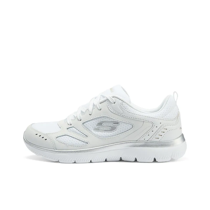 Skechers Summits Cushioning, Abrasion Resistant, Breathable, Lightweight Low Top Casual Shoes Women's White-0