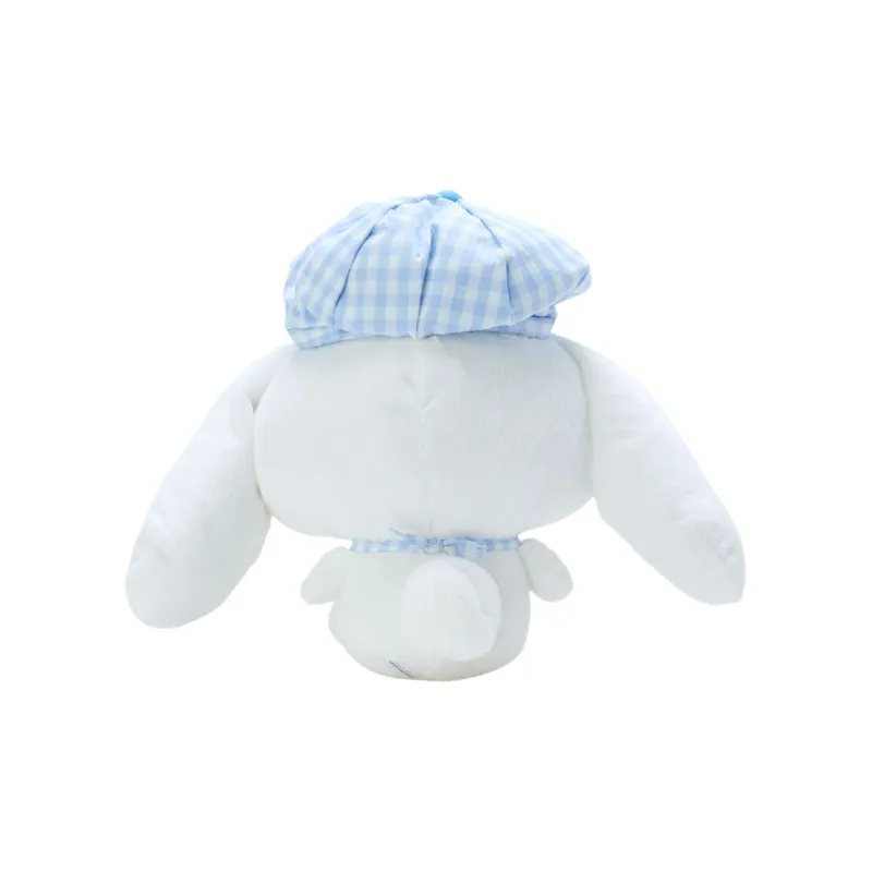 Sanrio Cinnamoroll M Size Multicolor Plaid Newsboy Cap Dolls Plush Doll 29cm Height-1
