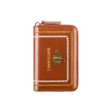 Brown (Waxed Leather) 30 Card Slot (Anti-Skimming)