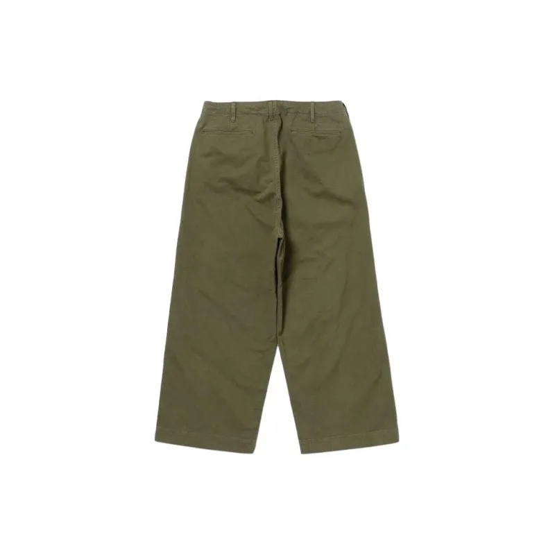 Beams Casual Pants Men's Olive Green-1