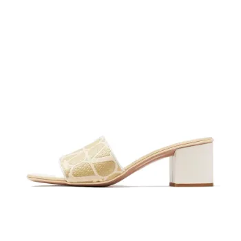 Valentino Abrasion Resistant Slide Slippers Women's Ecru