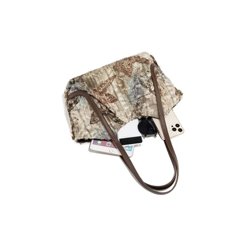 MACKJANICE Shoulder Bags Coffee Butterfly-5
