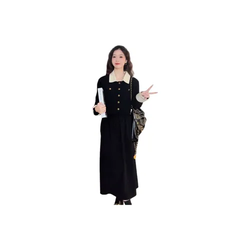 Y6Y Two Piece Skirt Sets Women's Set Black