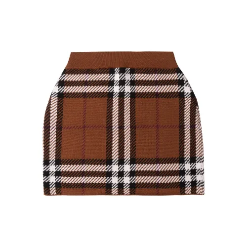 Burberry Casual Short Skirts Women's Birch Brown