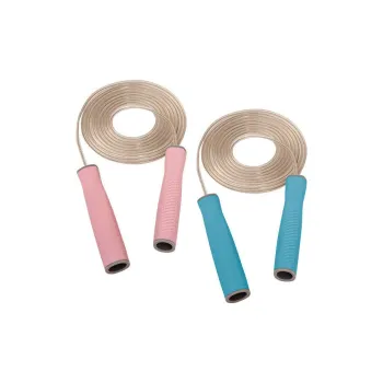 AMYUP Fitness Training Non Countable Jump Ropes Fitness Crowd PVC Steel Wire Rope, Silicone Controller 3m