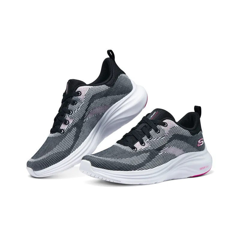 Skechers Low Top Casual Running Shoes Women's Black Purple Red-3
