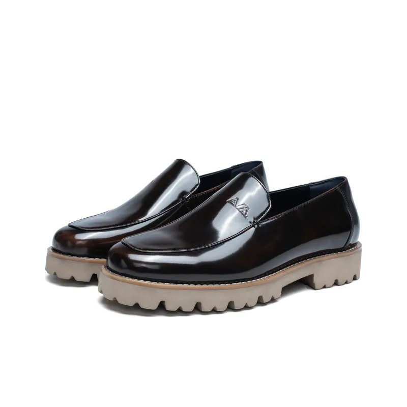 Anthony Miles Platform Height Increasing Slip-on Loafers Shoes Men's-7