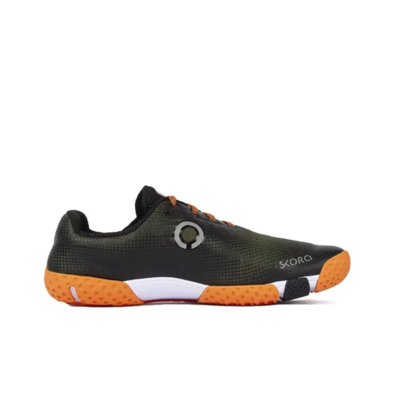 SKORA Durable Breathable Low-Top Running Shoes Men's Black Orange-1