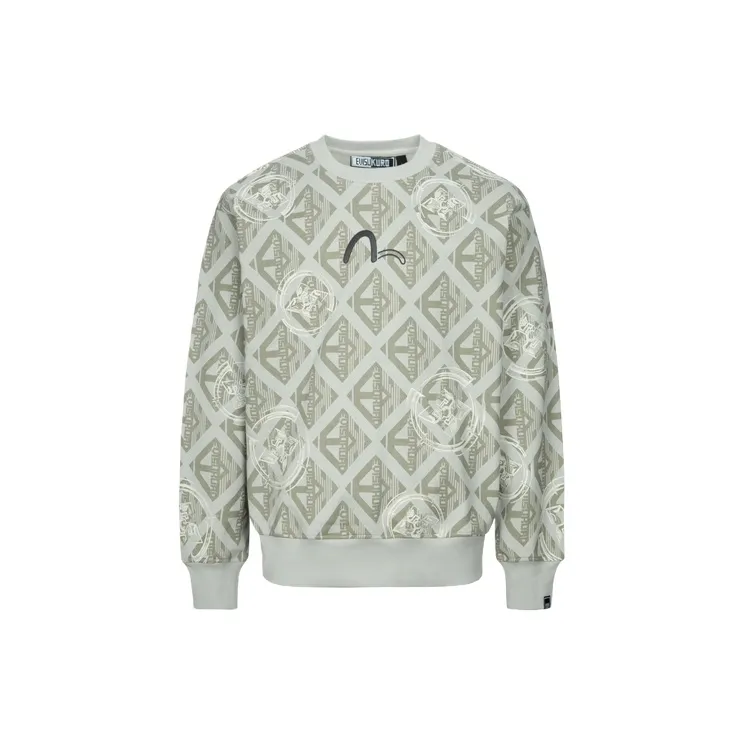 EVISU Sweatshirts Men Apricot All Over The Floor-1
