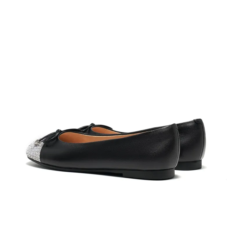 ST&SAT Slip-on Unlined Shoes Low Heel Flat Women's Black-3
