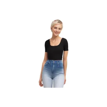Lululemon Ribbed Held Tight Yoga T Shirts Women's Black