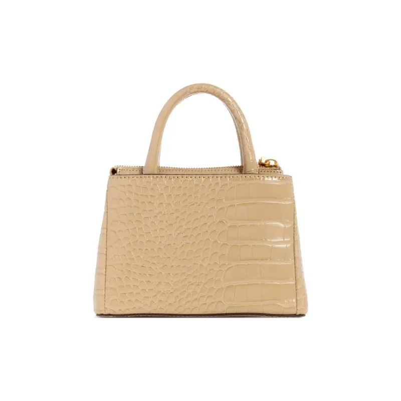 GUESS Artificial Crocodile Leather Shoulder Bag Crossbody Bag Mini Women's Taupe-2