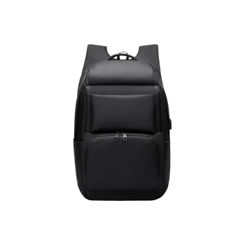 MingLu Oxford Backpack Unisex Black