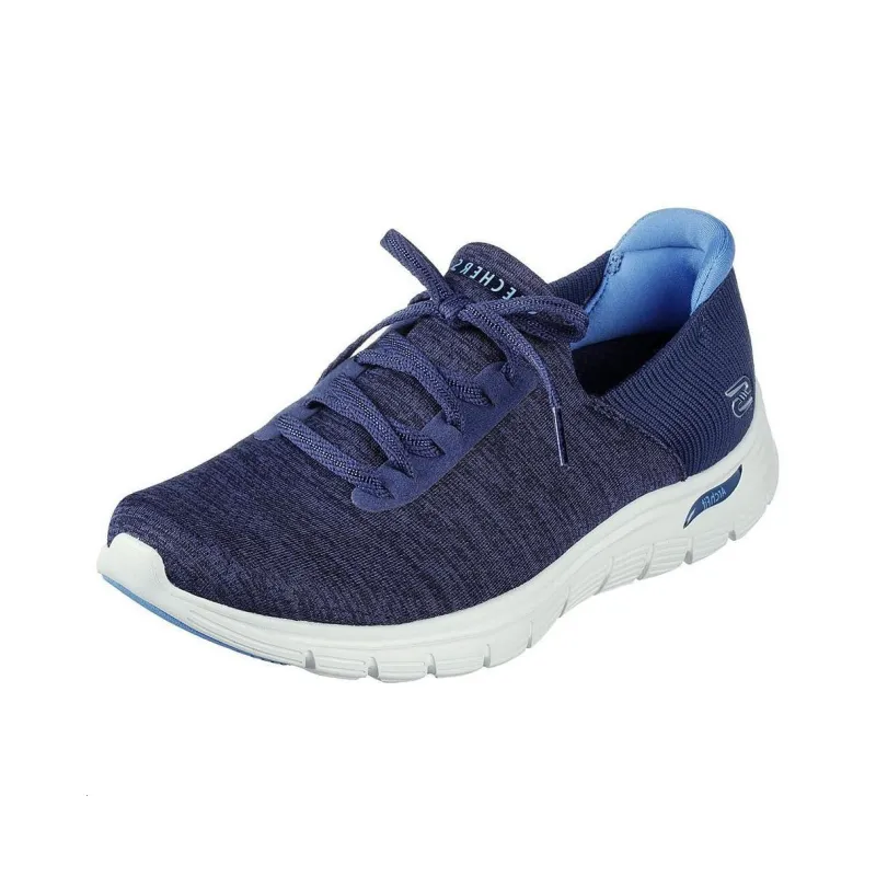 Skechers ARCH FIT VISTA Slip-Resistant Low-Top Casual Shoes Women's Blue-3