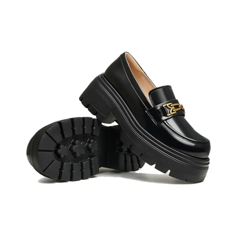 TATA Loafers Women's Solid Color-13