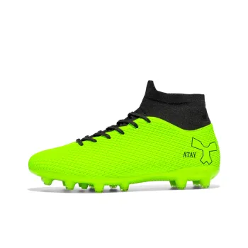 ATAY Soccer Shoes Unisex High Top Gray/White/Black
