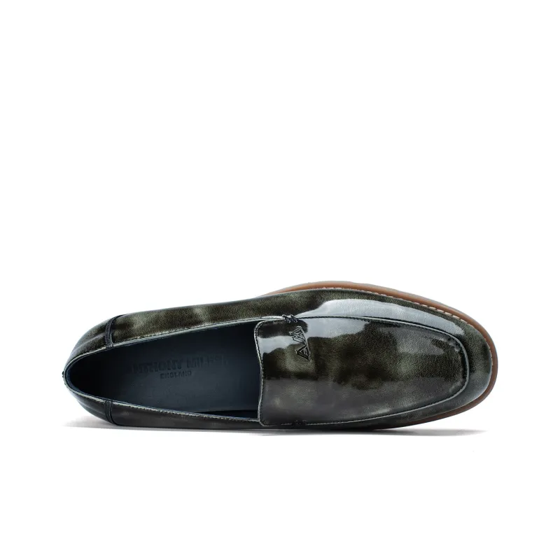 Anthony Miles Platform Height Increasing Slip-on Loafers Shoes Men's-2