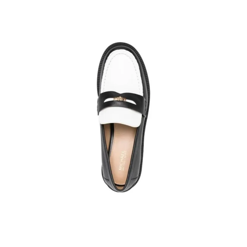 MICHAEL KORS Loafers Women's Black White-4