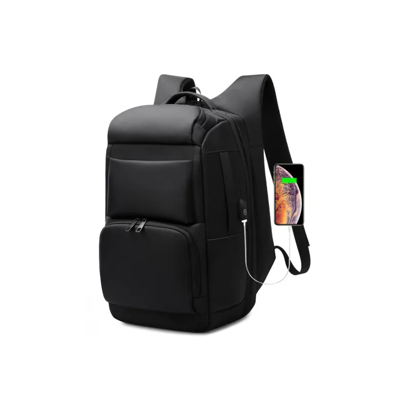 MingLu Oxford Backpack Unisex Black-1