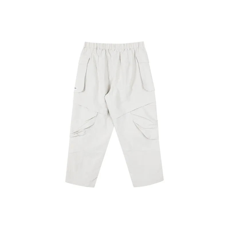 FOSS Casual Pants Unisex Gray White-1